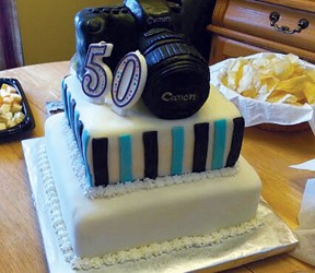 Canon Camera Cake