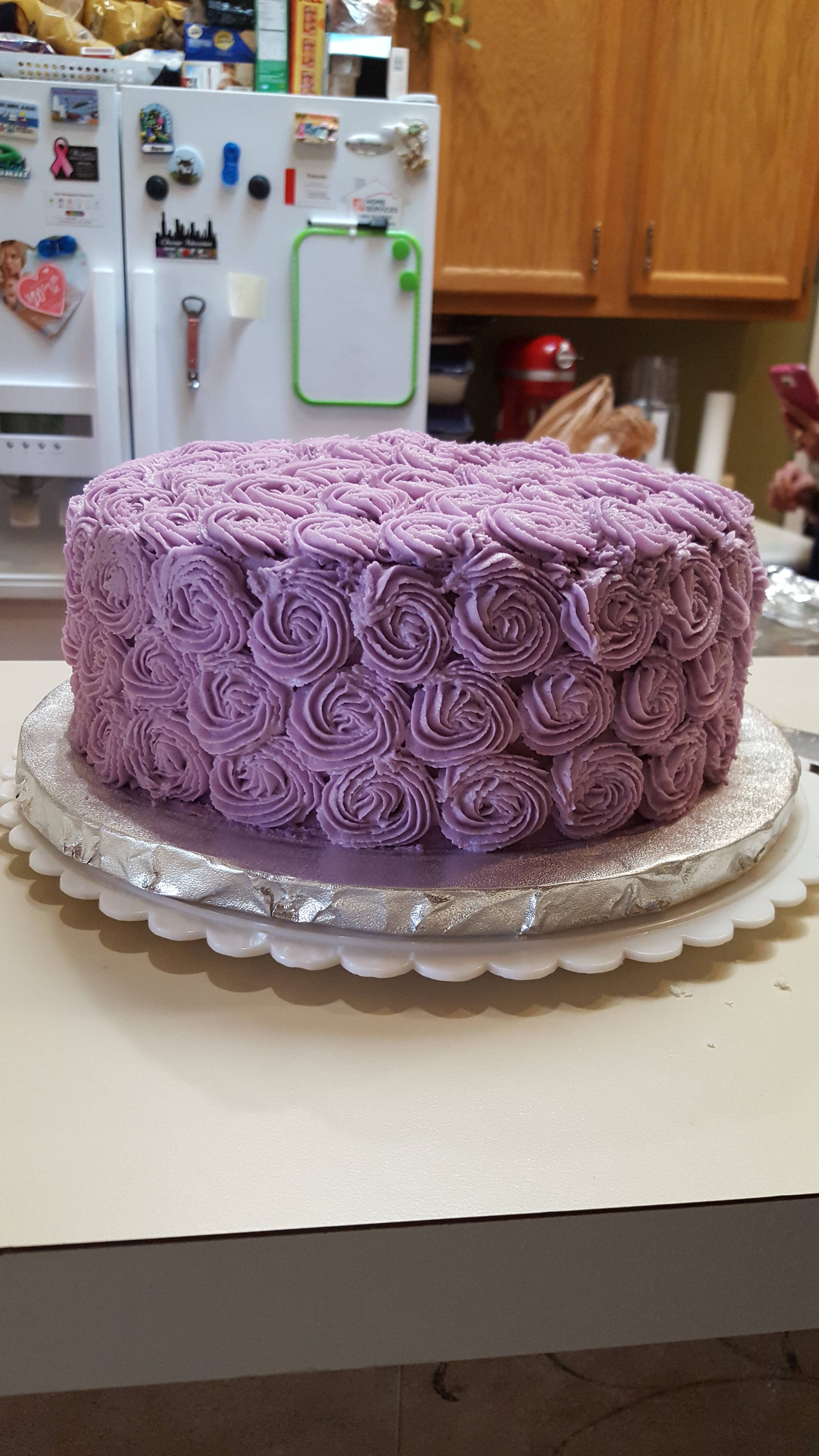 White Cake With Buttercream icing