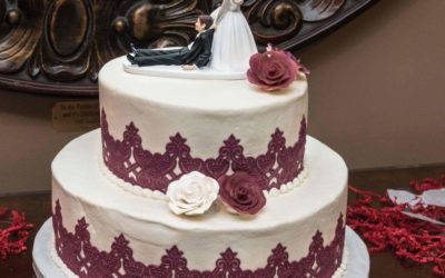 Two Tier Wedding Cake