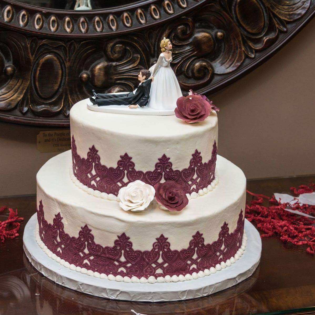 Two Tier Wedding Cake