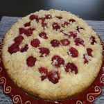 Raspberry cream cheese coffee cake