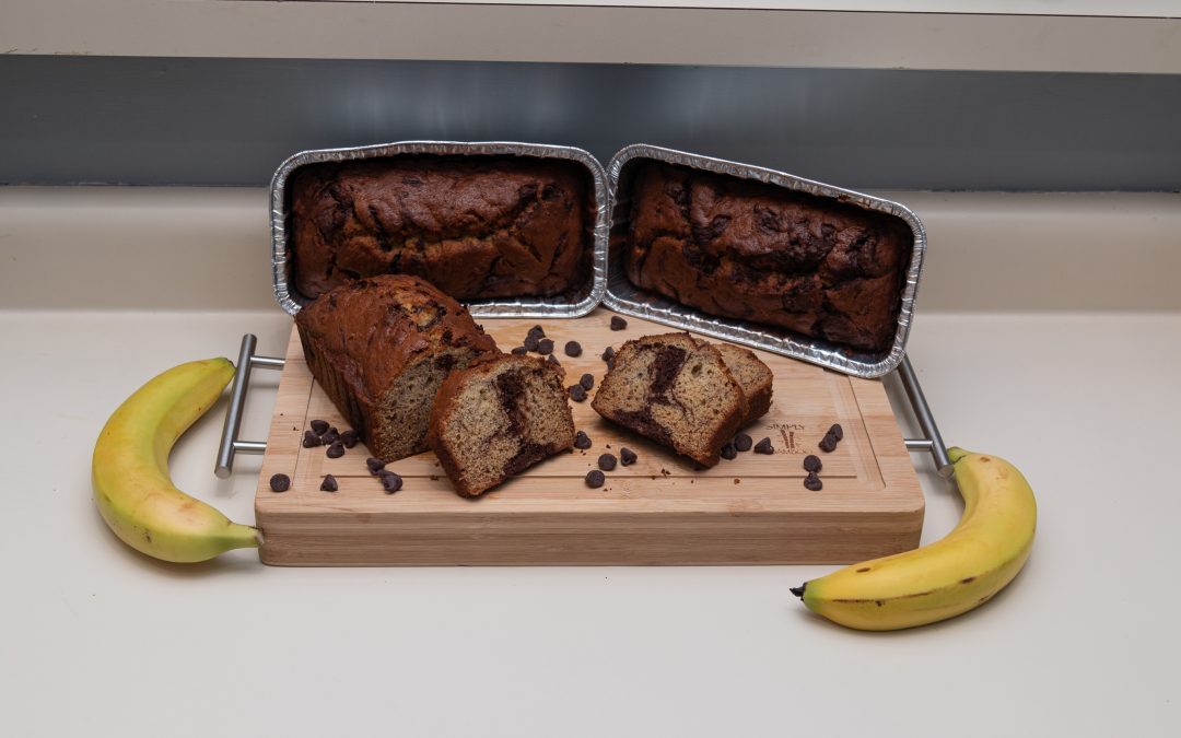 Banana Bread with Chocolate Swirl