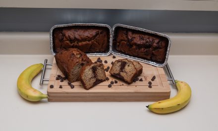 Banana Bread with Chocolate Swirl