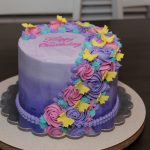 Vanilla Cake with Buttercream Icing.