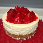 Cheesecake with Strawberries.