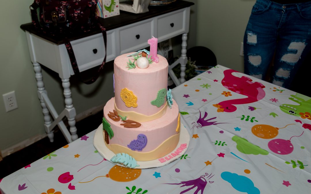 2 Tier Cake Dinosaur Theme
