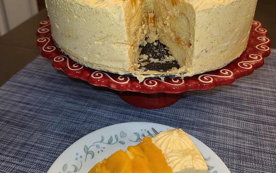 Chiffon Cake With Mango Mousse