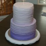 Ombre Chocolate Cake With Peanut Butter Cream Filling