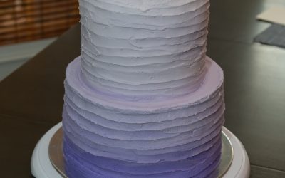 Ombre Chocolate Cake With Peanut Butter Cream Filling