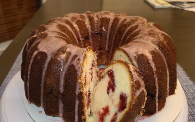 Strawberry Swirl Pound Cake