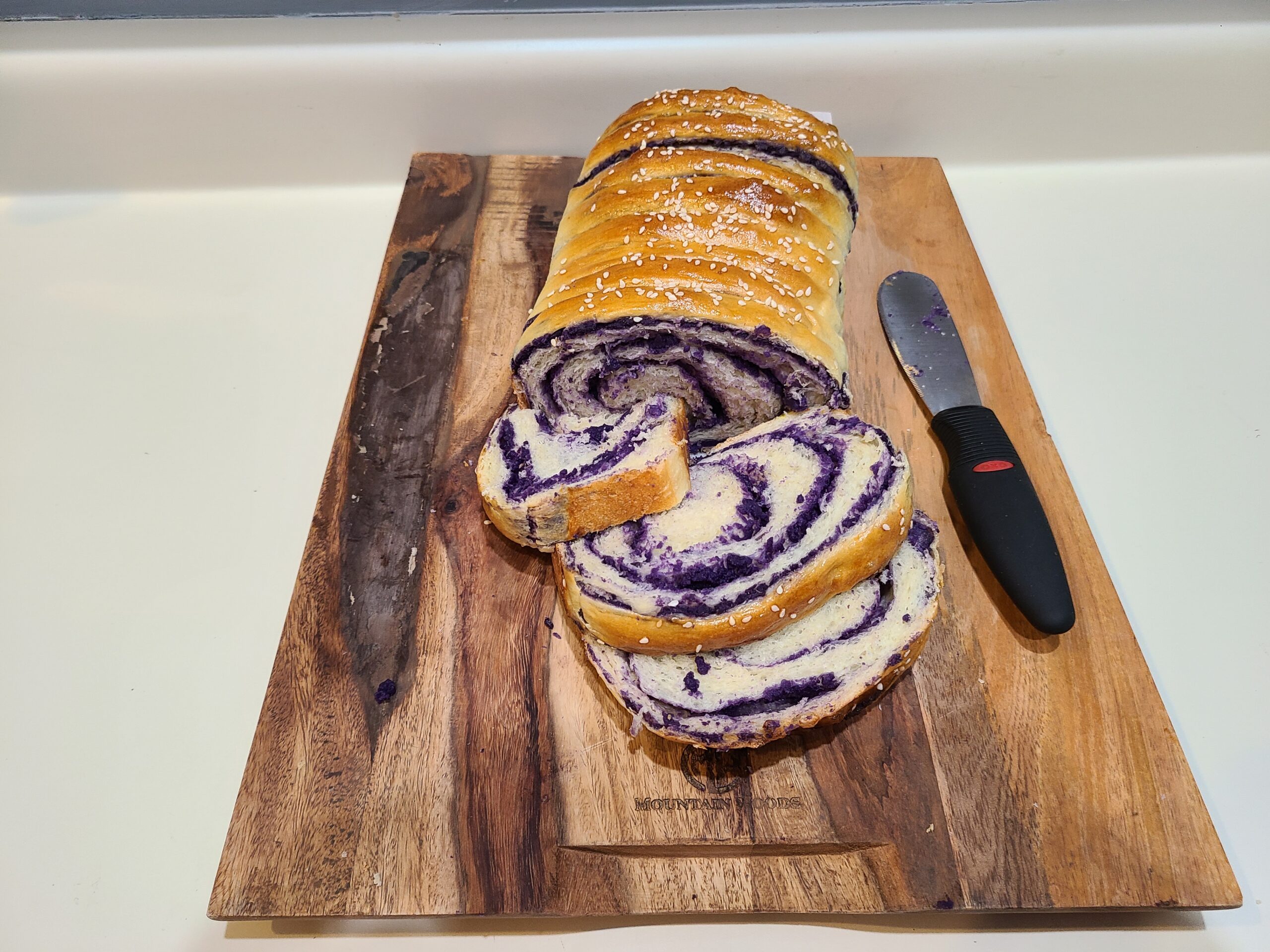 Fluffy Purple Yum Bread