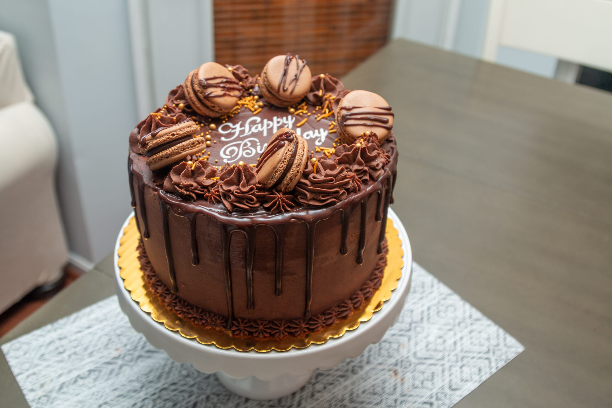 Chocolate Cake With Whipped Ganache