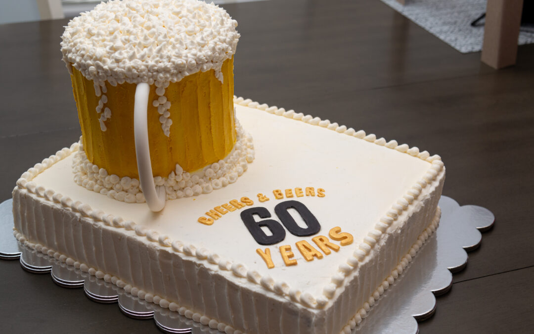 Birthday Beer Mug Cake.