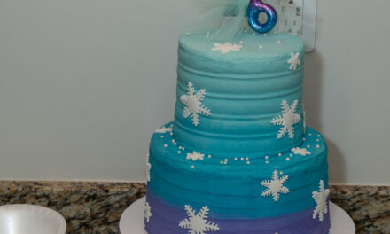Frozen Theme ,Chocolate & Vanilla Cake With  Ganache Buttercream Icing