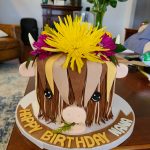 Highland Cow Theme Cake.