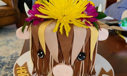 Highland Cow Theme Cake.