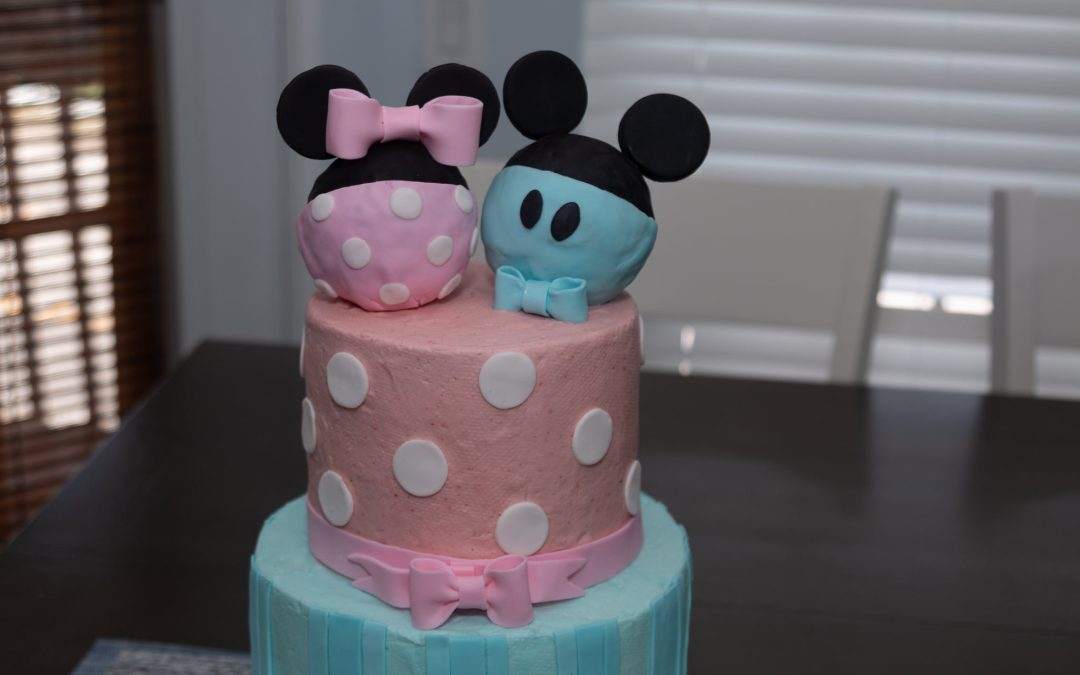 Mickey Mouse and Minnie Mouse