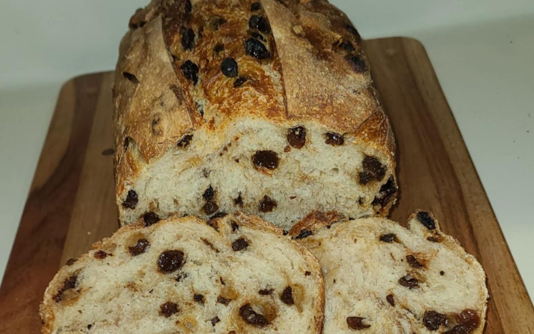 Sourdough  With Cinnamon &  Raisin Bread