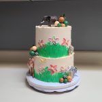 2Tier Chocolate & Vanilla Cake With Buttercream Icing