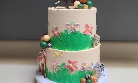 2Tier Chocolate & Vanilla Cake With Buttercream Icing