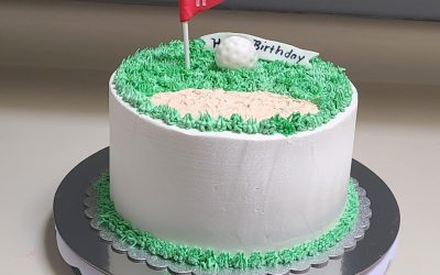 Golf Theme Vegan Red Velvet With Buttercream Icing