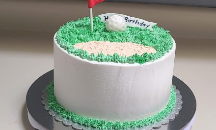 Golf Theme Vegan Red Velvet With Buttercream Icing