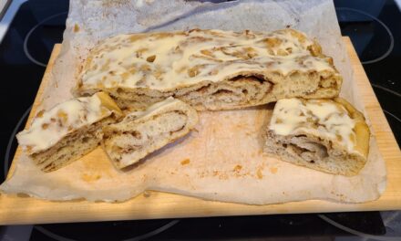 Focaccia Sourdough Brown Sugar ,Cinnamon with Cream Cheese