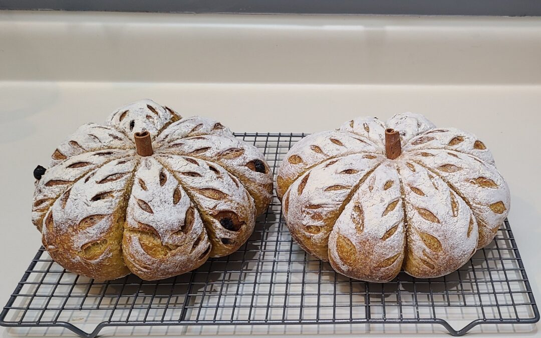 Pumpkin Sourdough with Cinnamon, Raisin and Brown Sugar