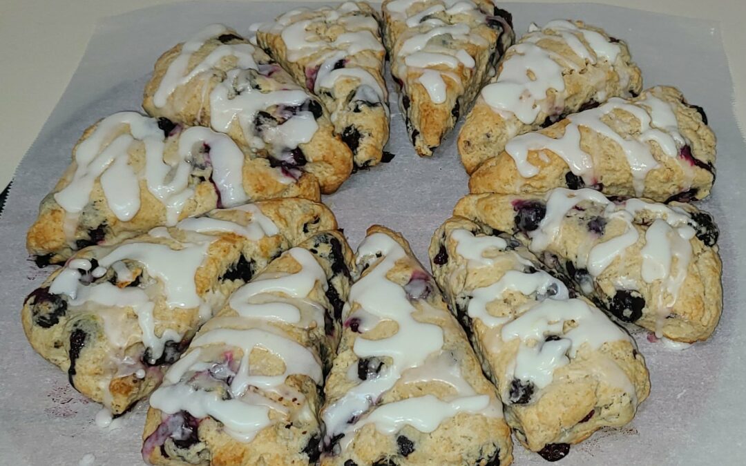 Sourdough Blueberry Scones