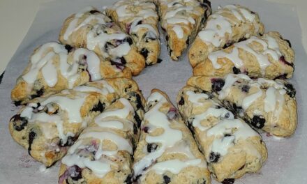 Sourdough Blueberry Scones